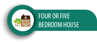 Four or five bedroom house