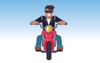 Motorbike storage at Eversley Storage in Hampshire
